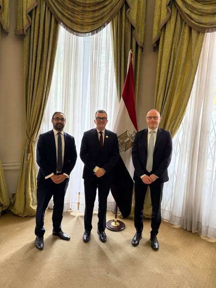 Egyptian officials during meetings with international financial institutions