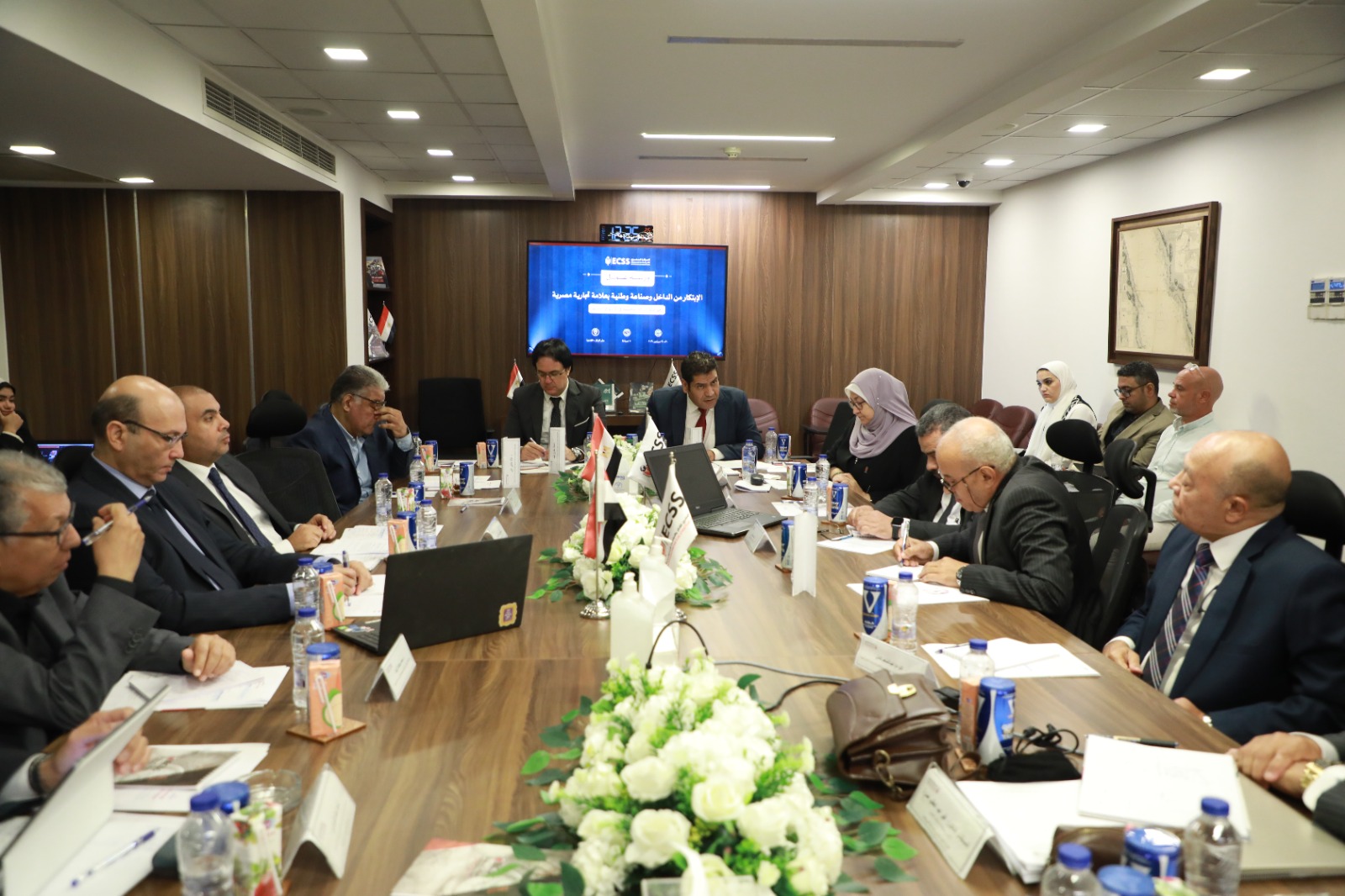 ECSS workshop participants discussing Egypt’s innovation system